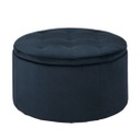 Retina Ottoman Navy Blue with Storage