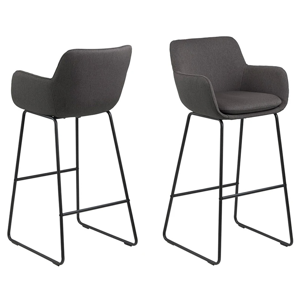 Lisa Bar Stool Dark Grey