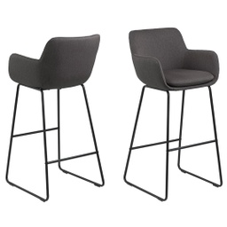 Lisa Bar Stool Dark Grey